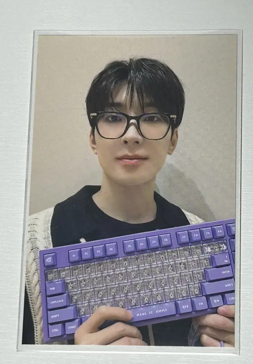 세븐틴 아티스트메이드 원우 키보드 포카